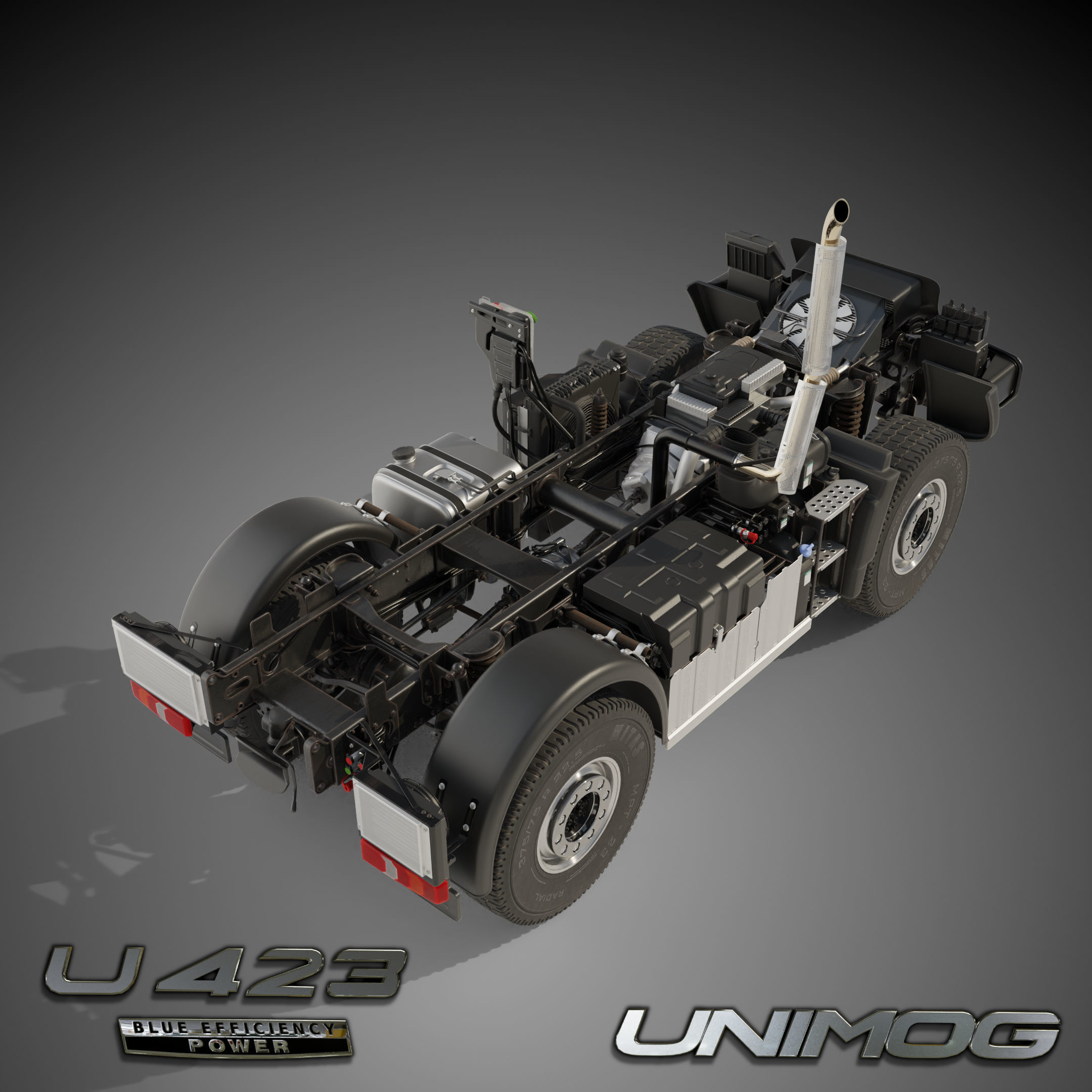 Unimog U423 - Rigged V2 1 Update October 2021 3D model_16