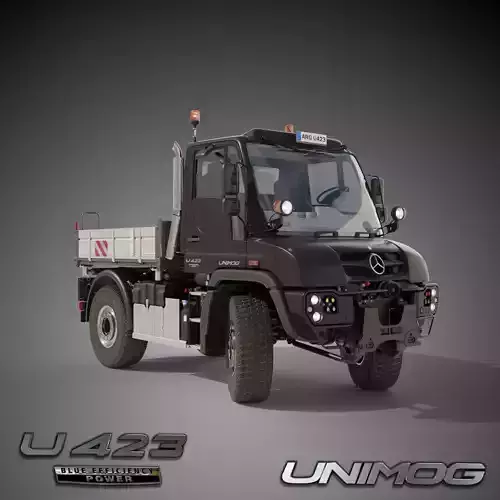 Unimog U423 - Rigged V2 1 Update October 2021 3D model