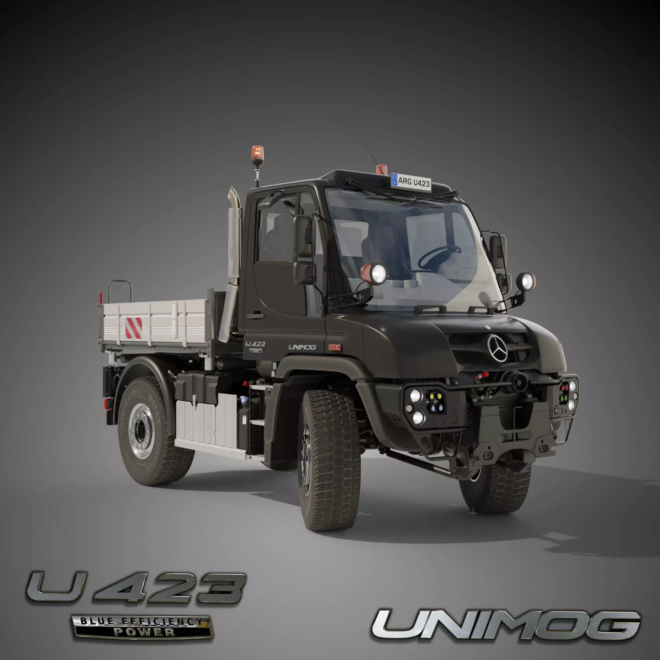 Unimog U423 - Rigged V2 1 Update October 2021 3D model_0