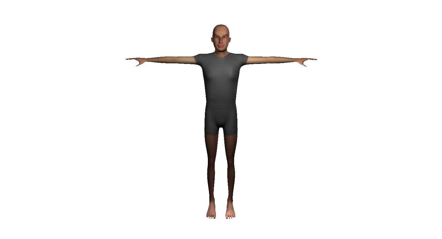 Human charecter Low-poly 3D model_15