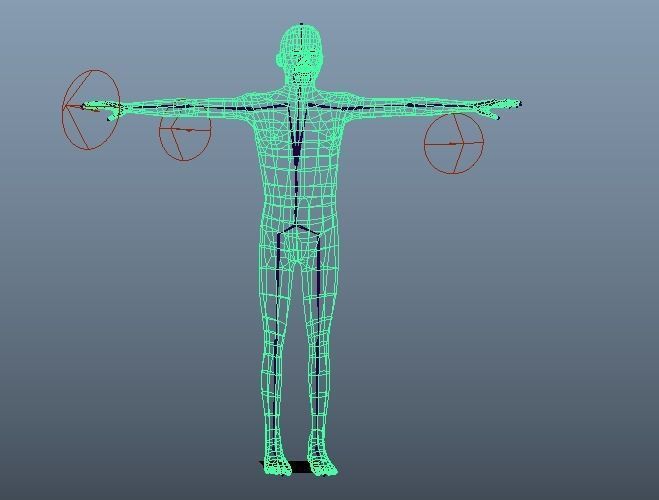 Human charecter Low-poly 3D model_10