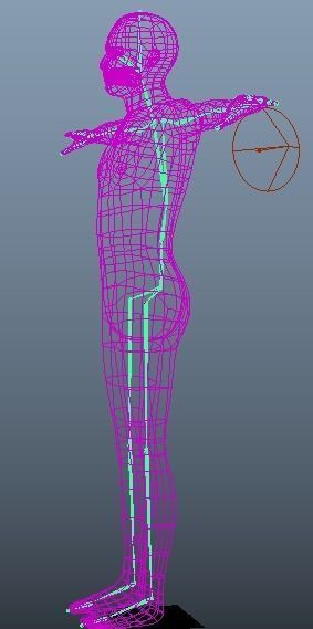 Human charecter Low-poly 3D model_11