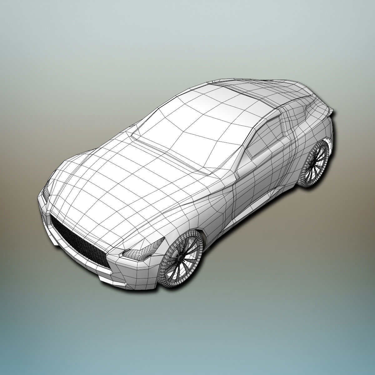 Sport car 3D model_11