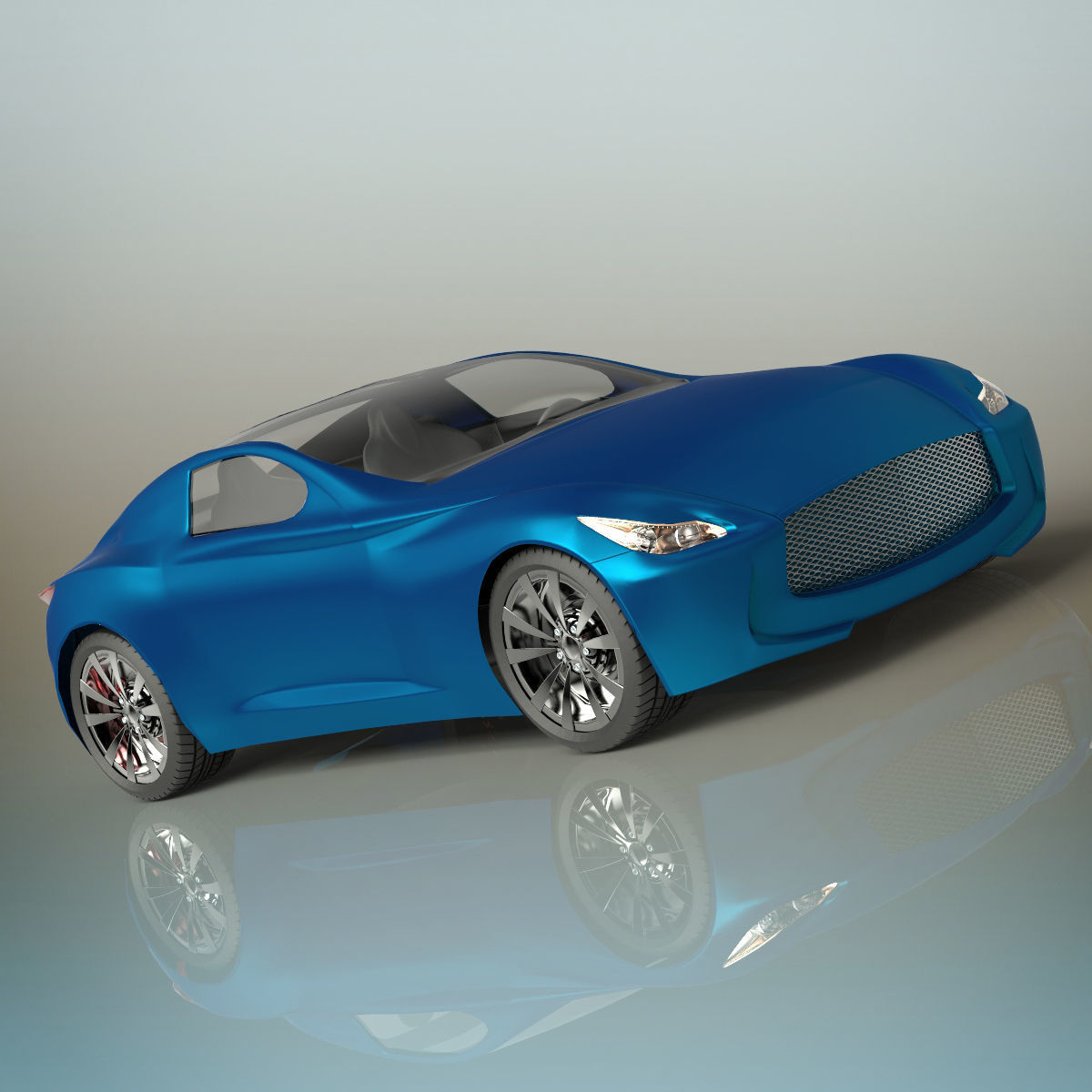Sport car 3D model_8