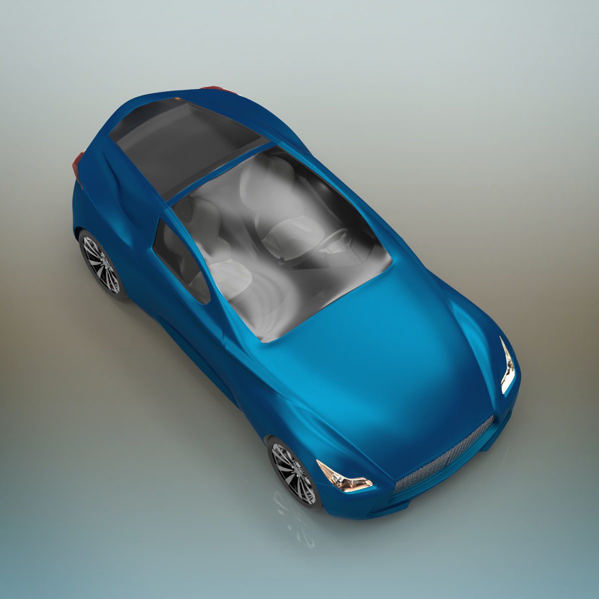 Sport car 3D model_7