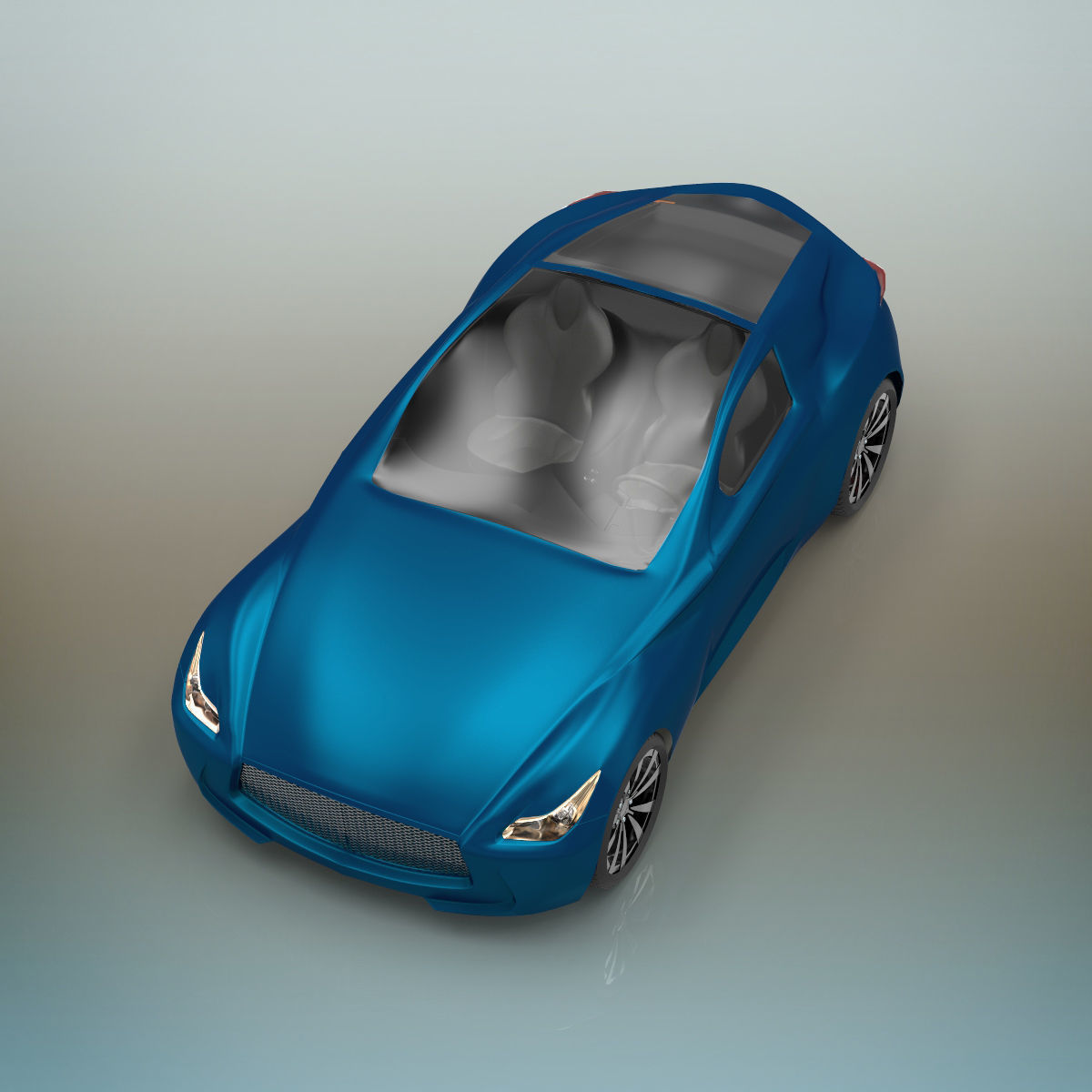 Sport car 3D model_6