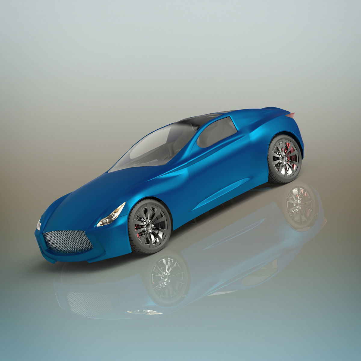 Sport car 3D model_9