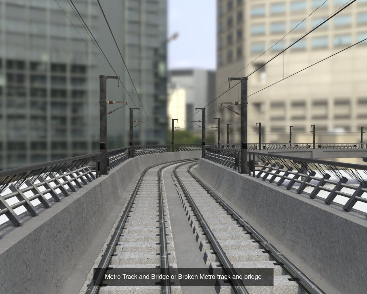 Metro PBR Model Collection railings and bridges _1