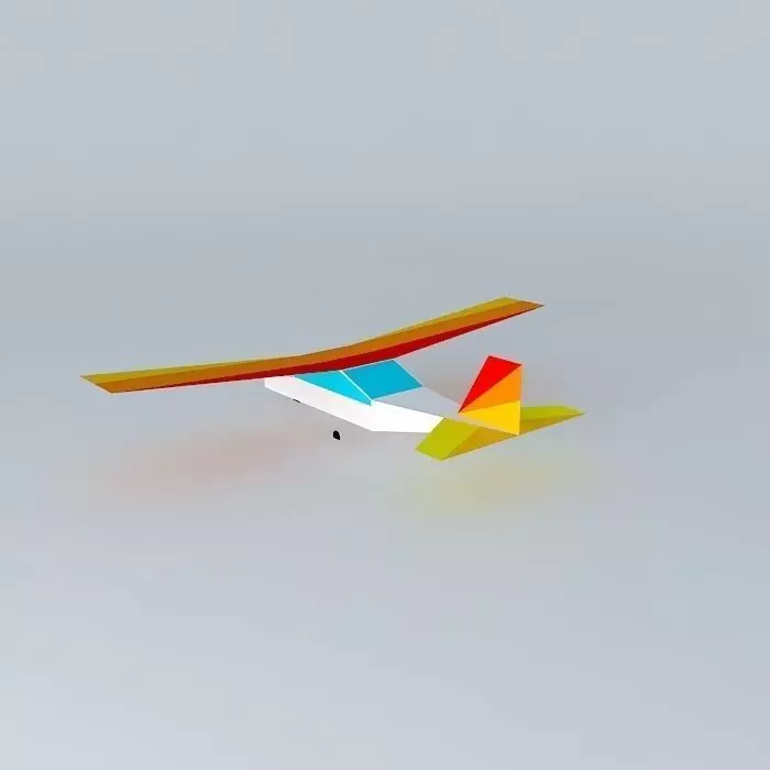 Aeroplane airplane flying in sky Free 3D model