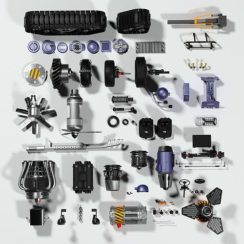 Spare parts 3D model