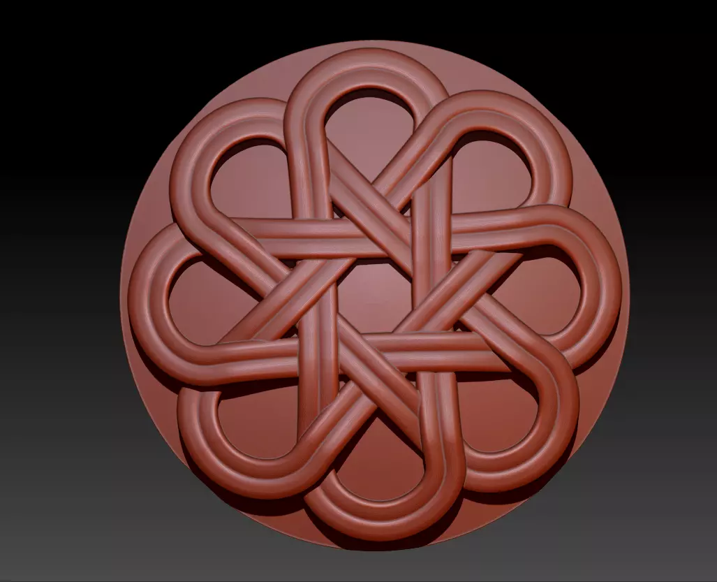 3d STL Model for CNC Router  Roseta celtic 3D print model_0