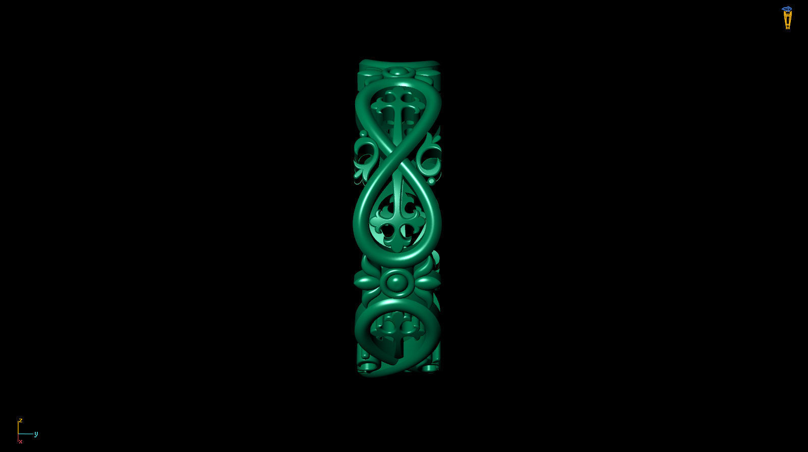 Ring Band R 0036 3D print model_9