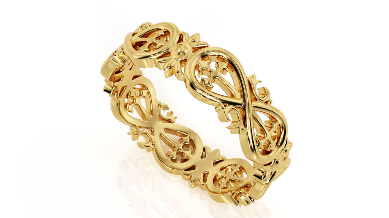 Ring Band R 0036 3D print model_3