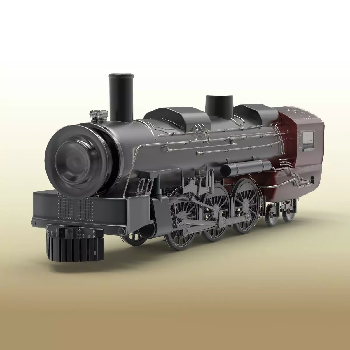 Train Engine 3D model_0