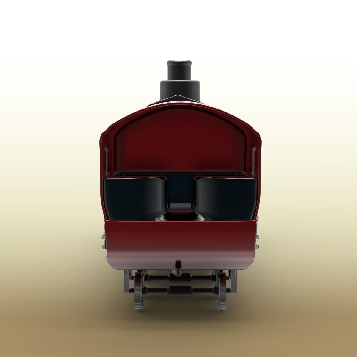 Train Engine 3D model_8