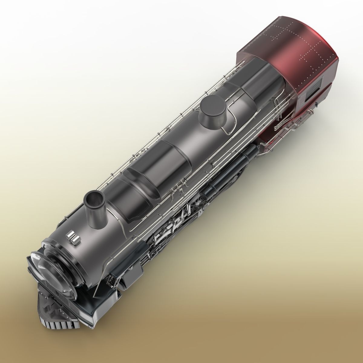 Train Engine 3D model_1