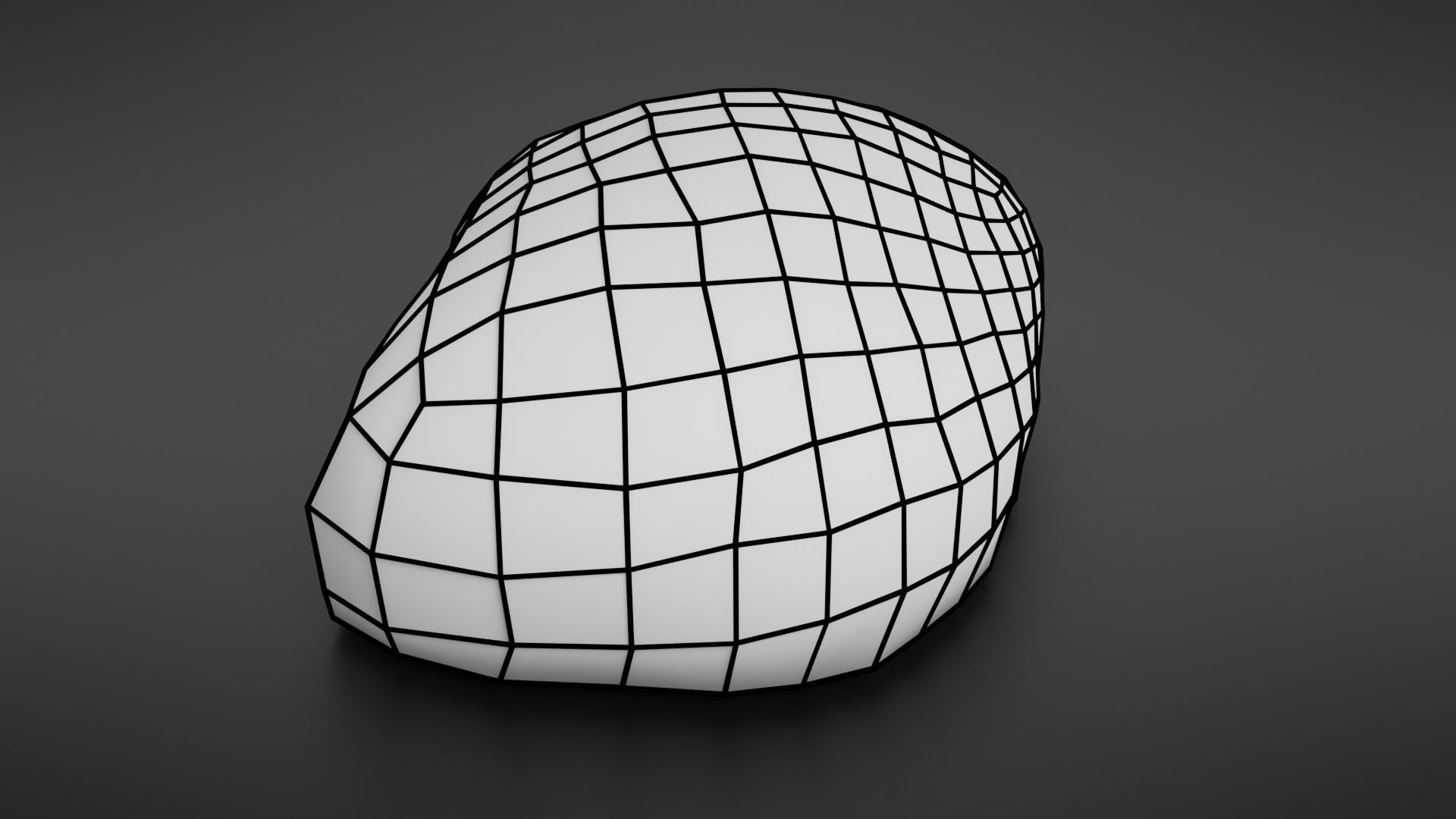 Bread roll scan Low-poly 3D model_30