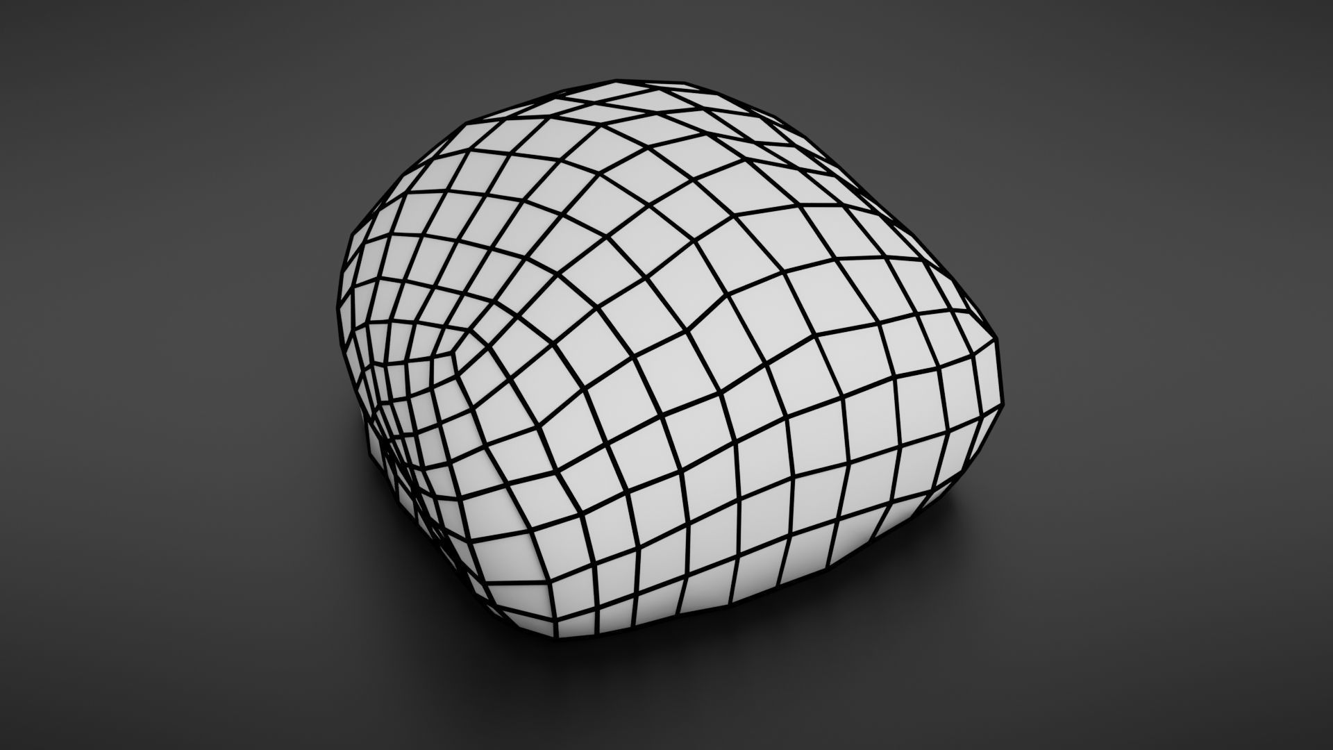 Bread roll scan Low-poly 3D model_39