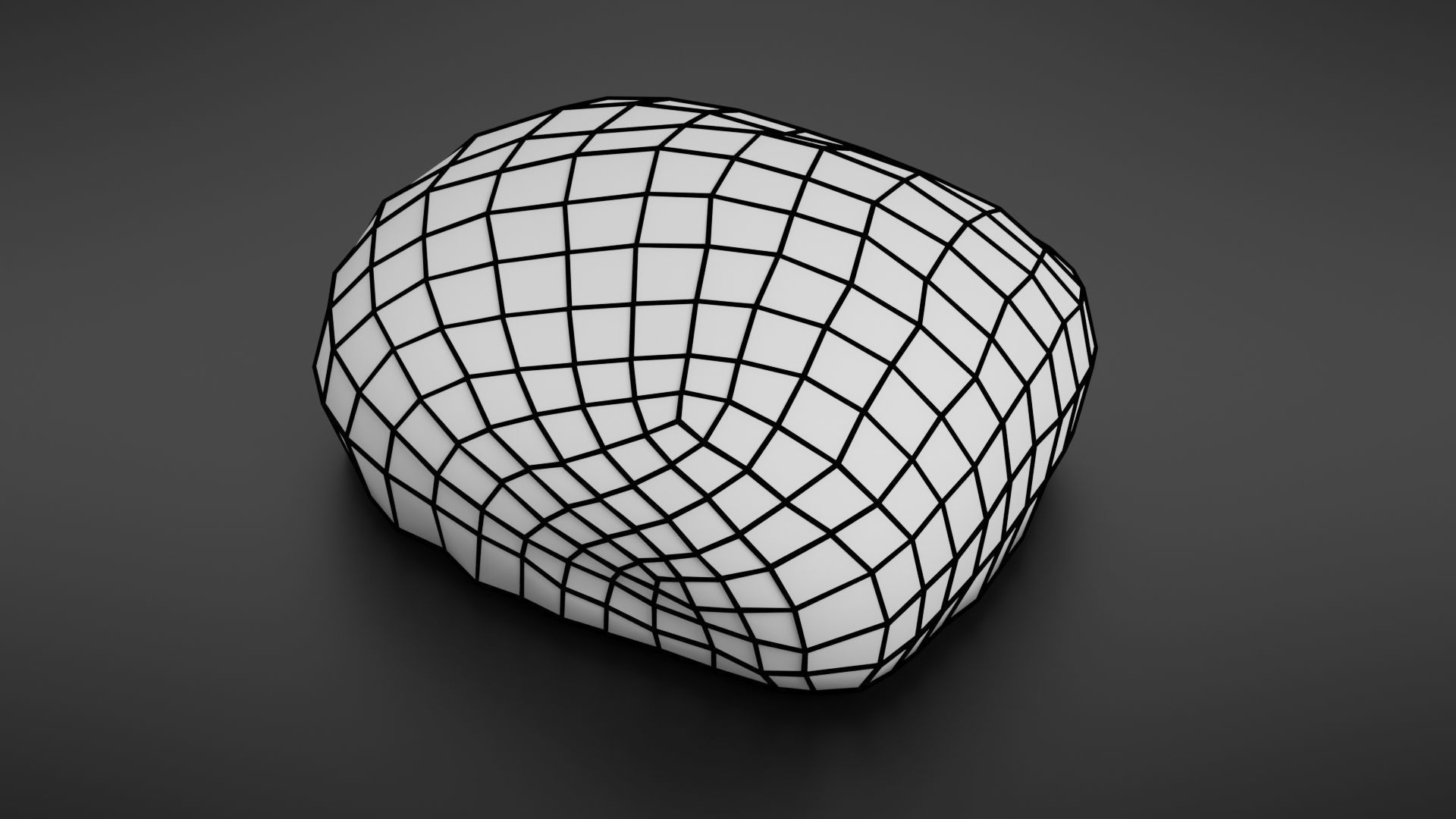 Bread roll scan Low-poly 3D model_24