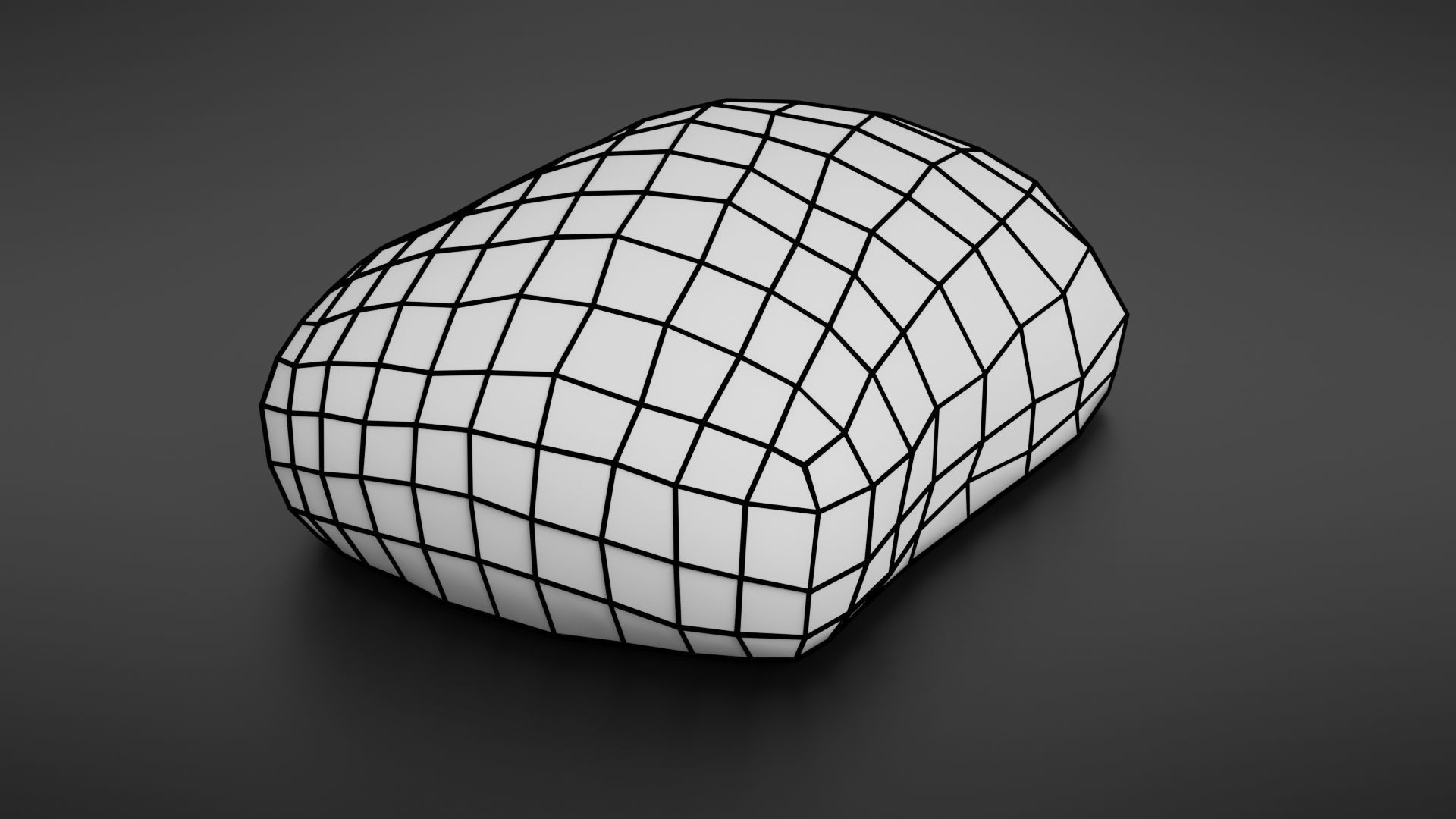 Bread roll scan Low-poly 3D model_36