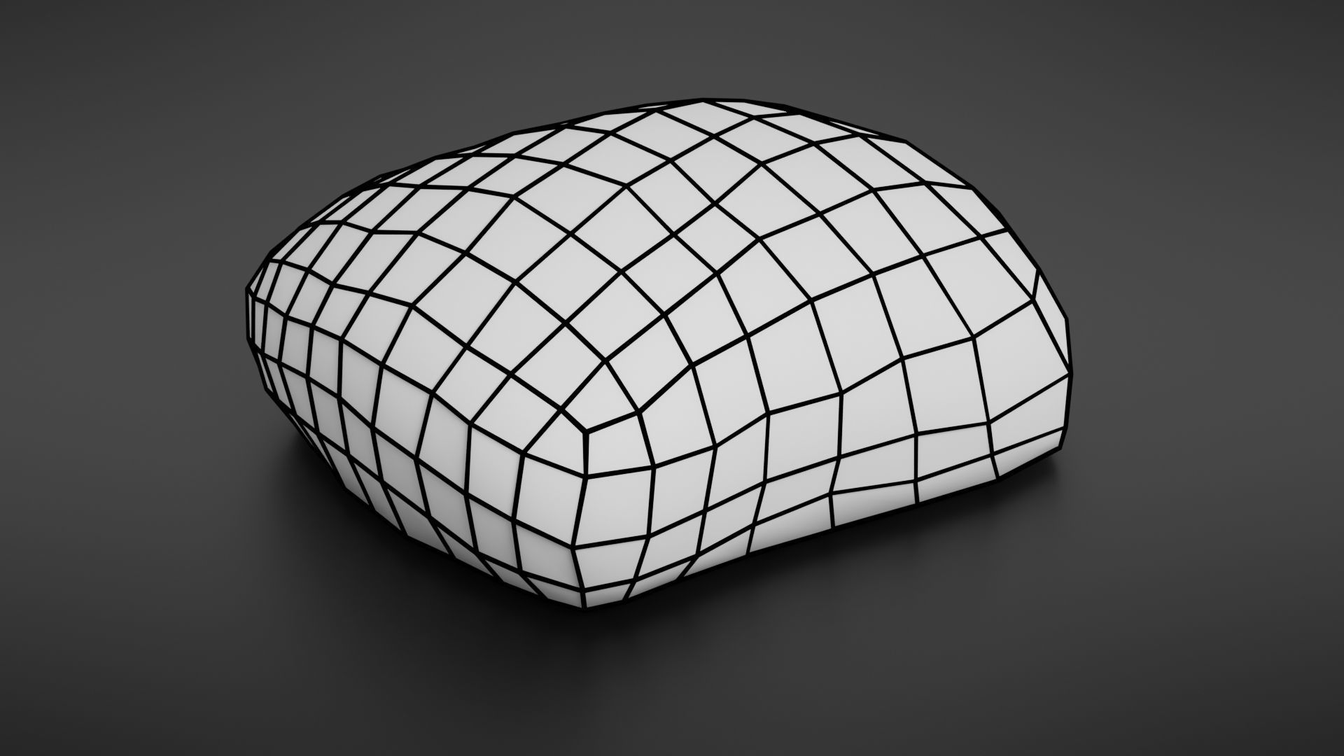 Bread roll scan Low-poly 3D model_35