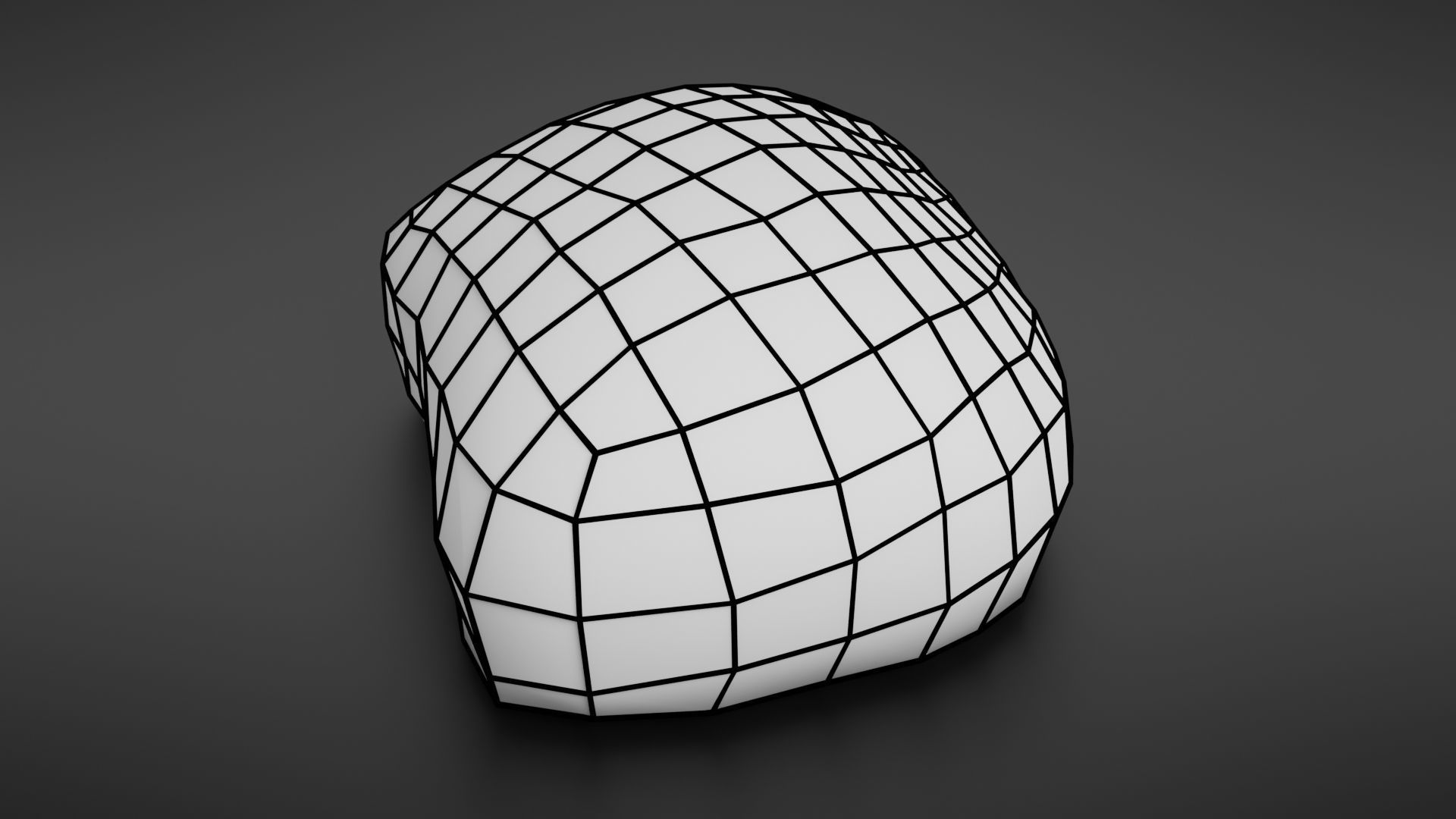 Bread roll scan Low-poly 3D model_31