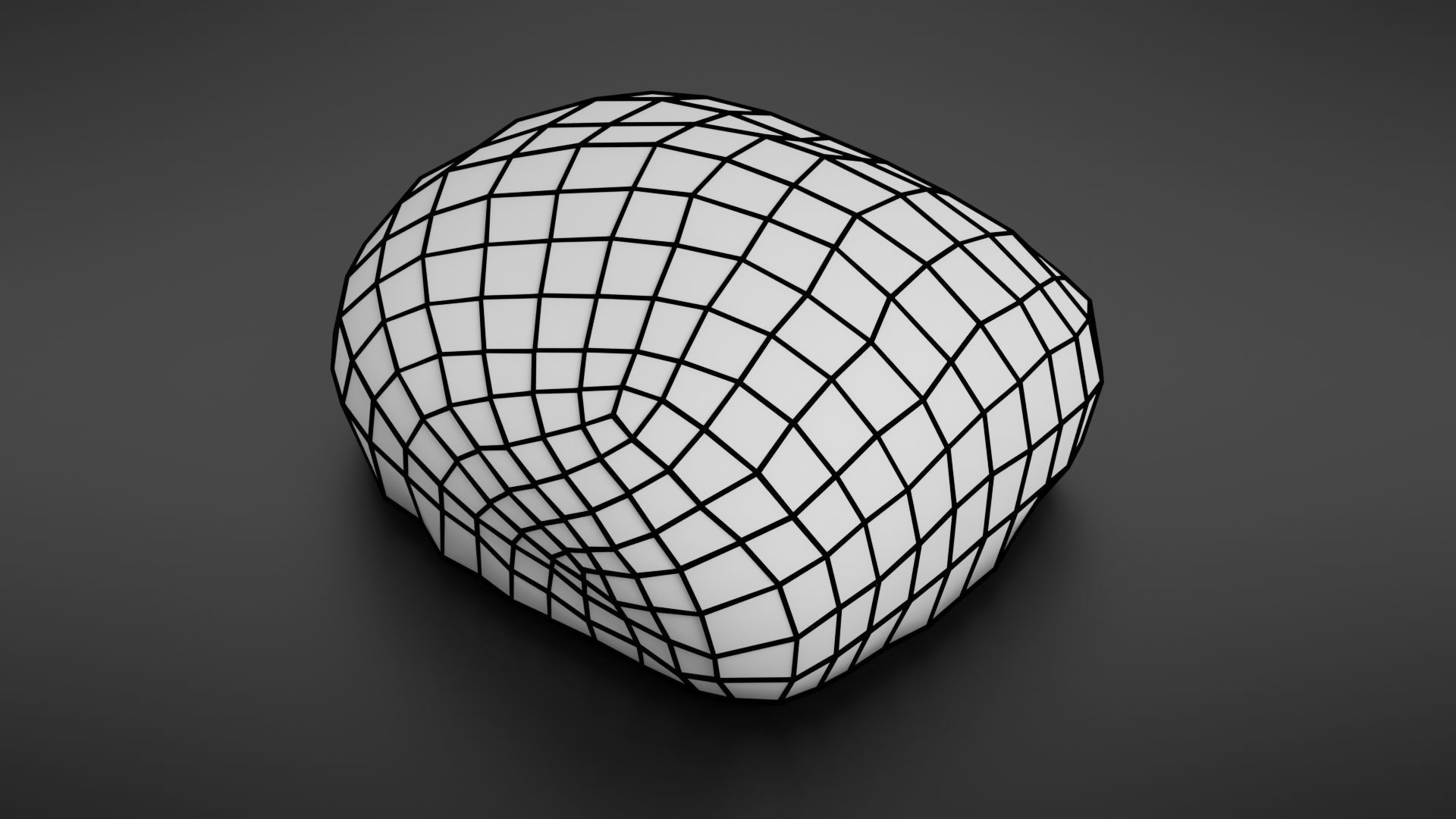Bread roll scan Low-poly 3D model_22
