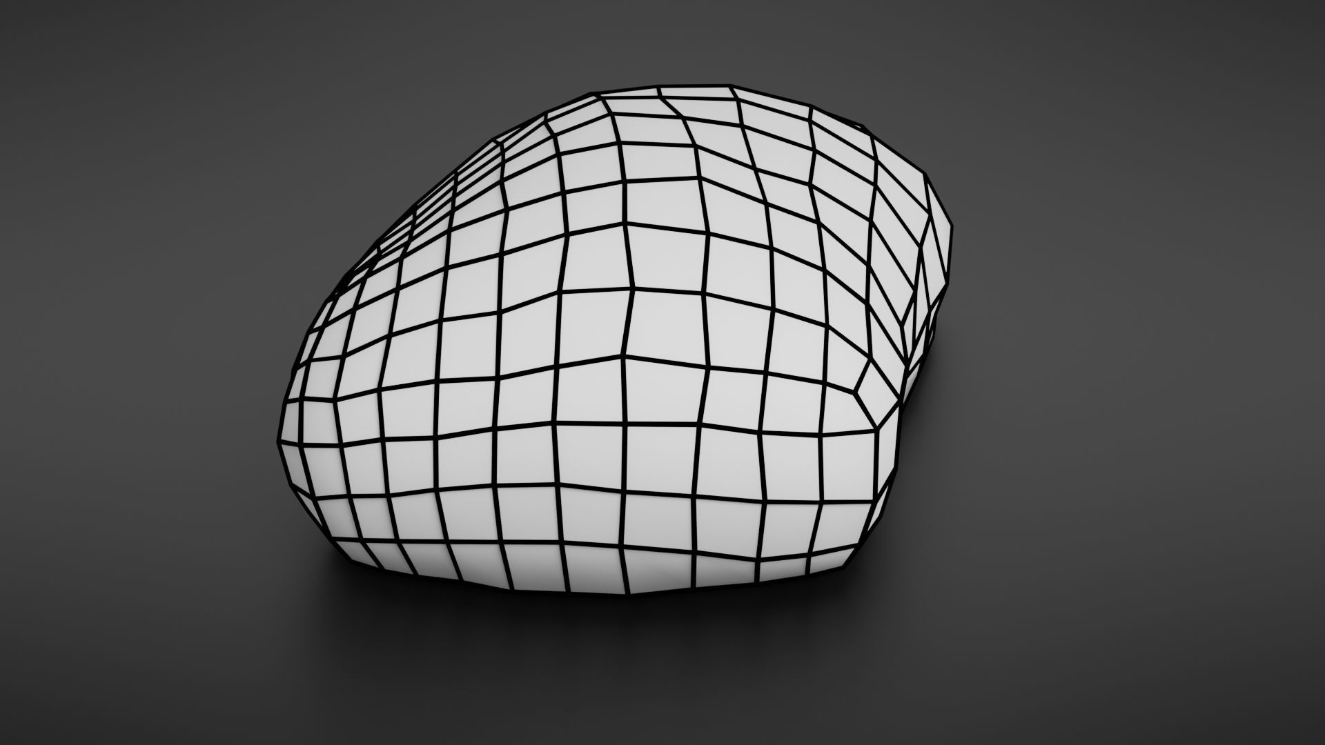 Bread roll scan Low-poly 3D model_37