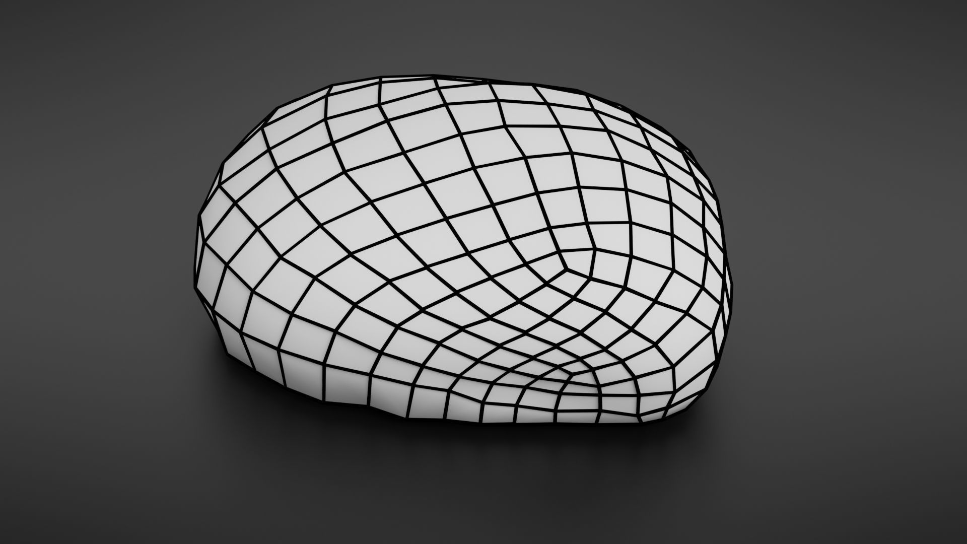 Bread roll scan Low-poly 3D model_26