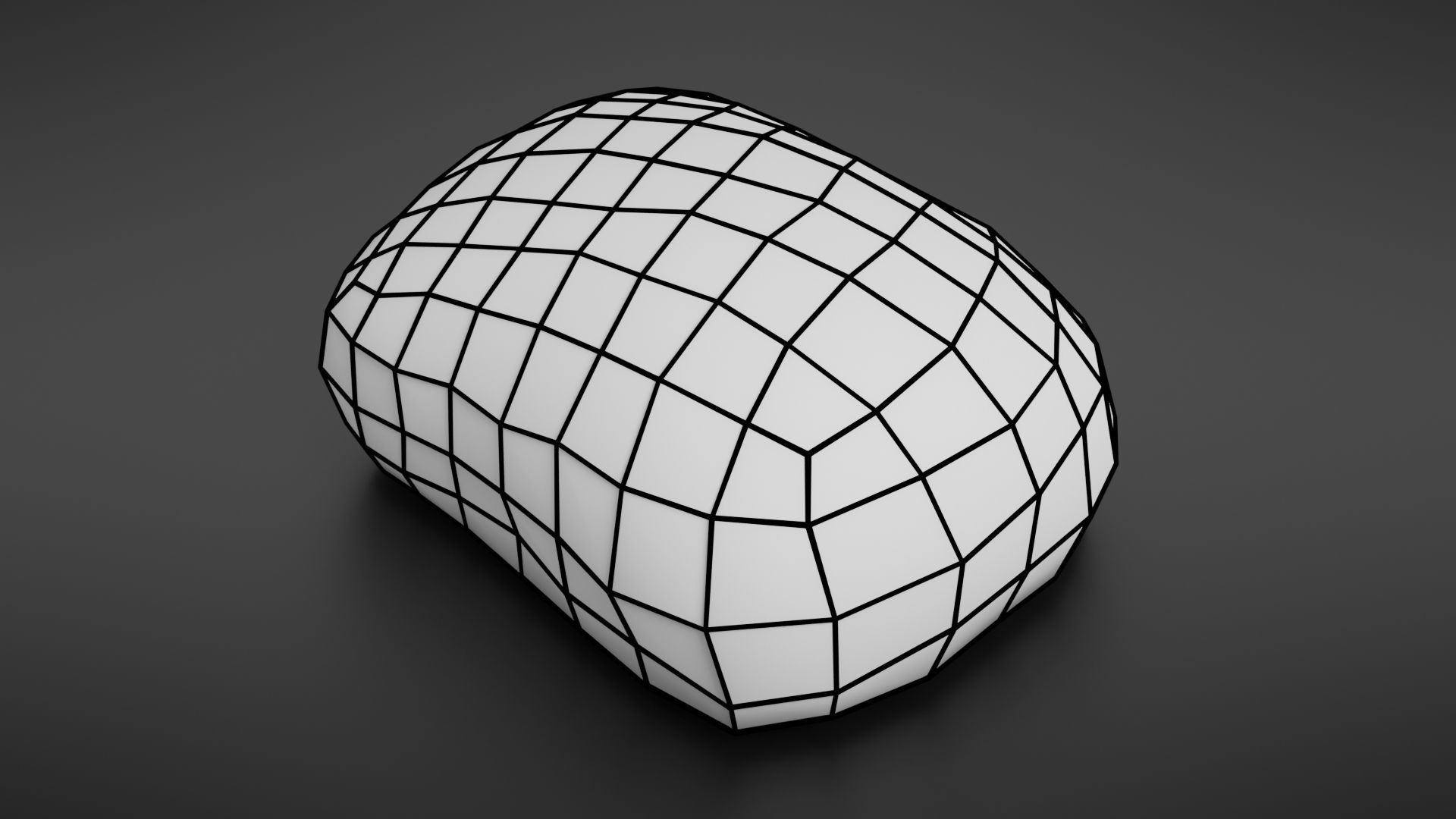 Bread roll scan Low-poly 3D model_32