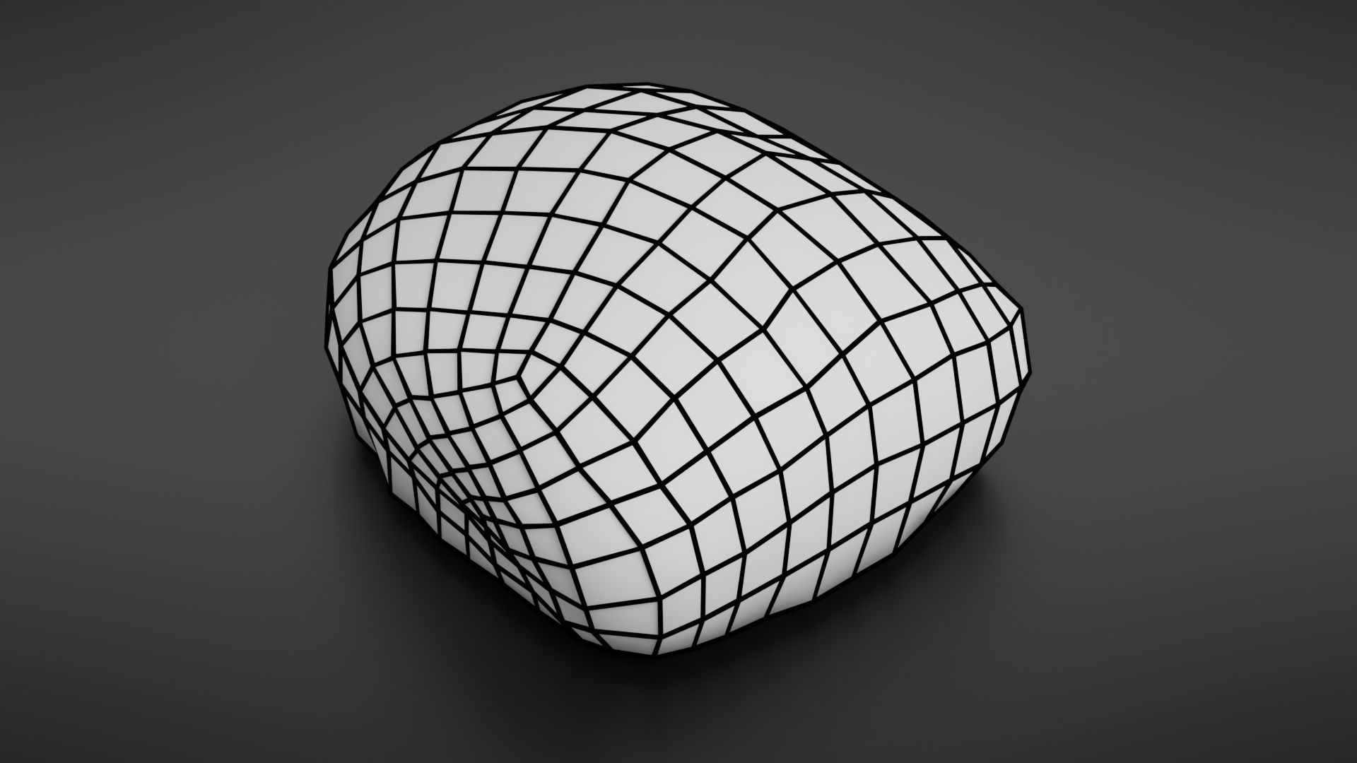 Bread roll scan Low-poly 3D model_40
