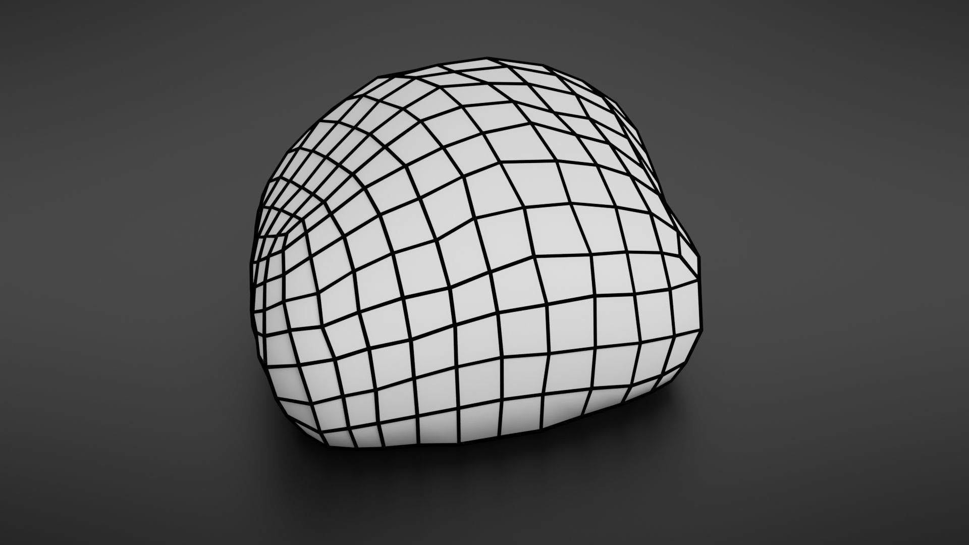 Bread roll scan Low-poly 3D model_38