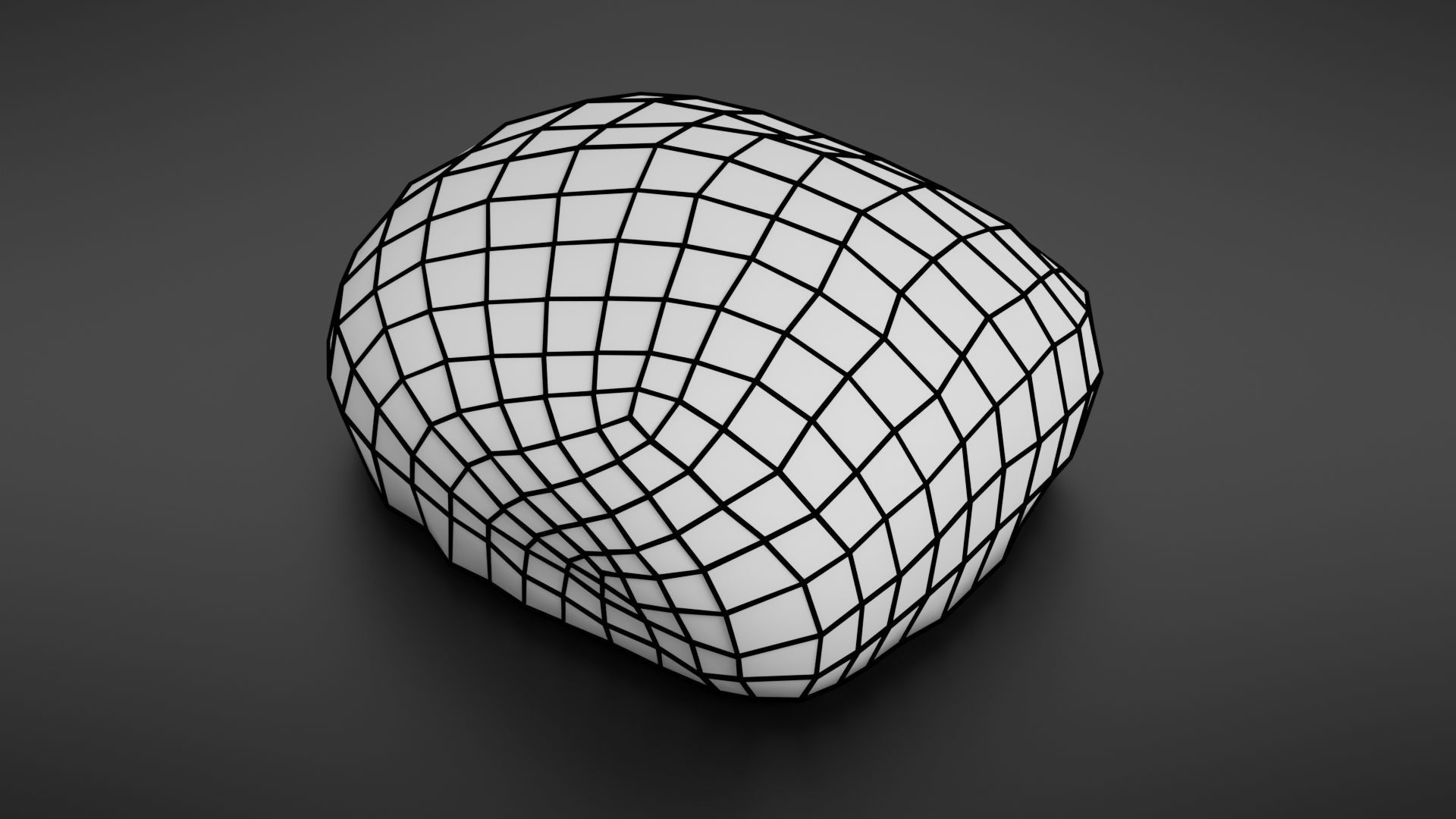 Bread roll scan Low-poly 3D model_23