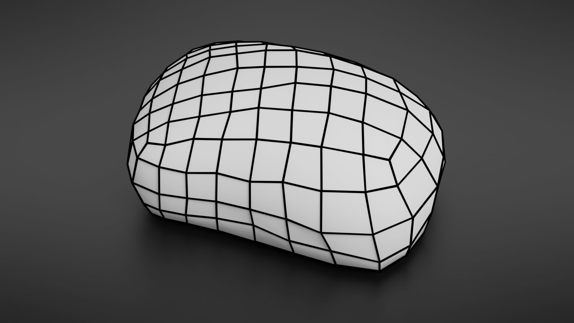 Bread roll scan Low-poly 3D model_33