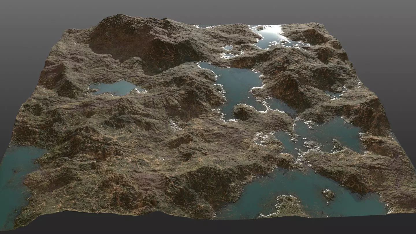 Realistic Terrain Texture PBR Seamless Dry-Wet Texture_0