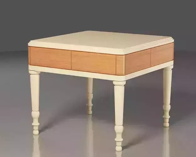 Wood and lacquered coffee table 3D model