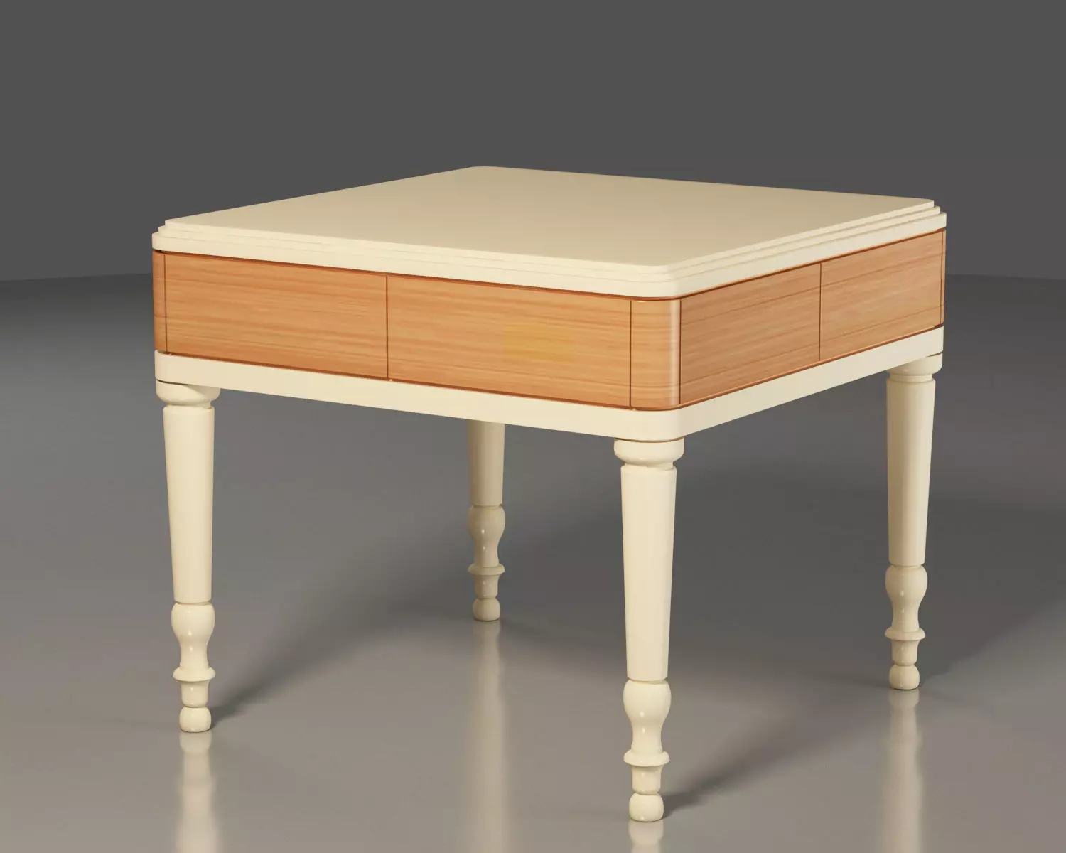 Wood and lacquered coffee table 3D model