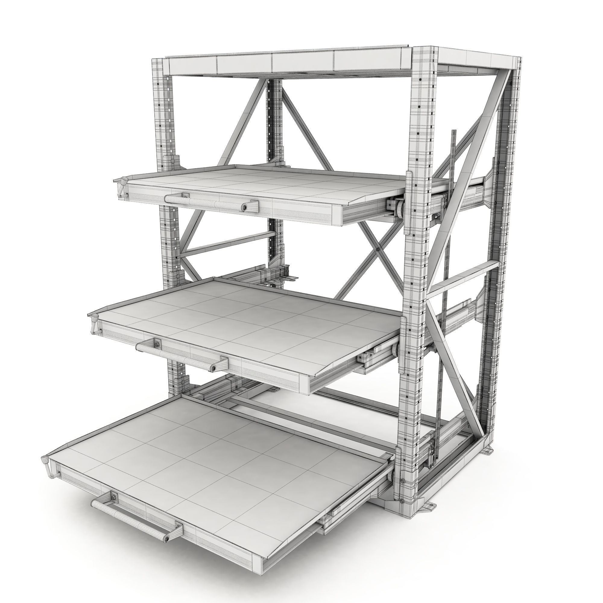 Heavy-duty rack 3D model_10