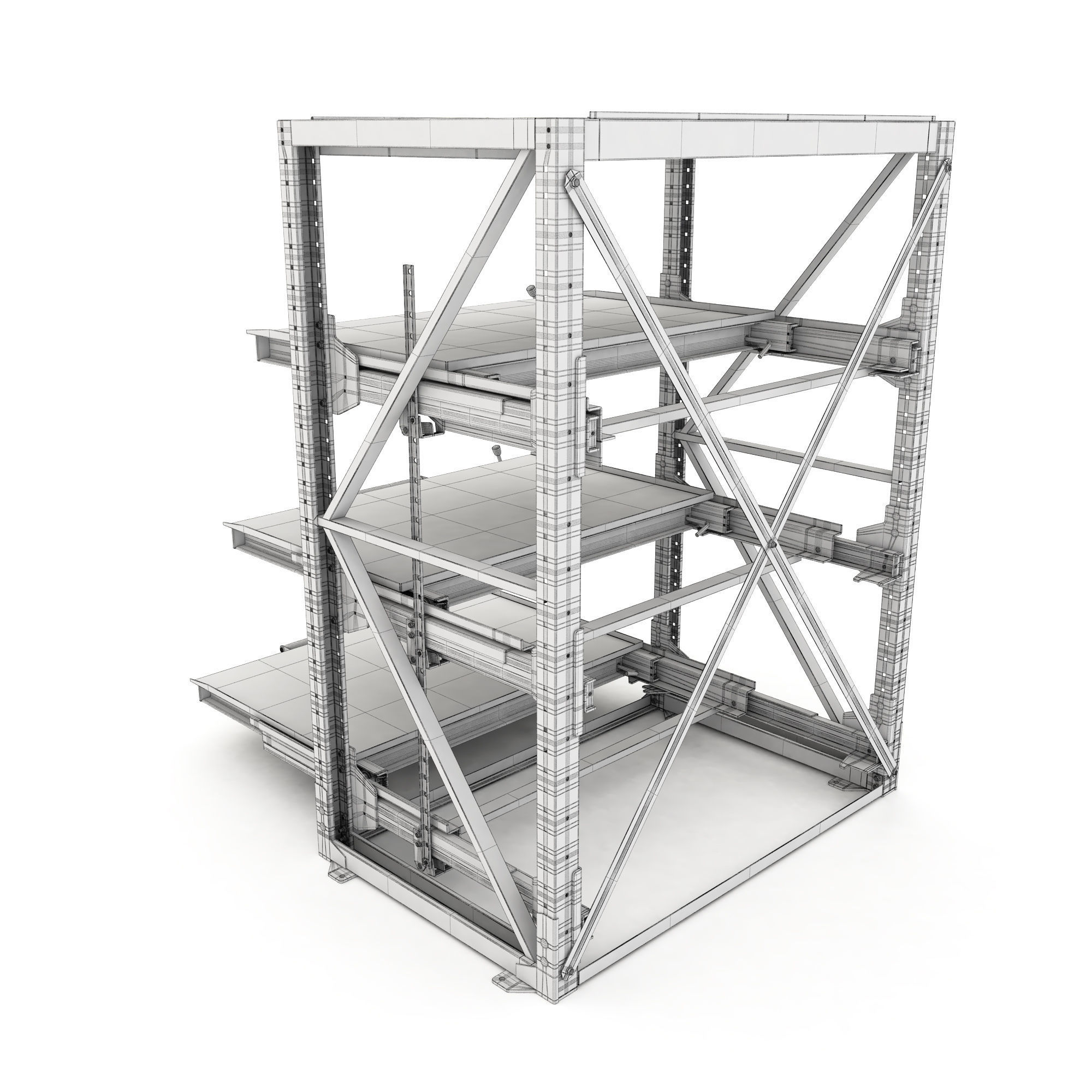 Heavy-duty rack 3D model_12