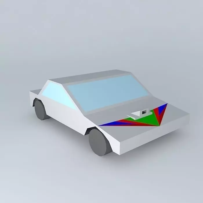 Tuned Car Free 3D model_0