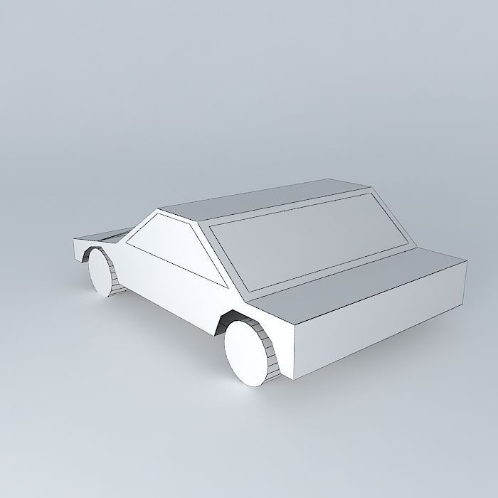 Tuned Car Free 3D model_4