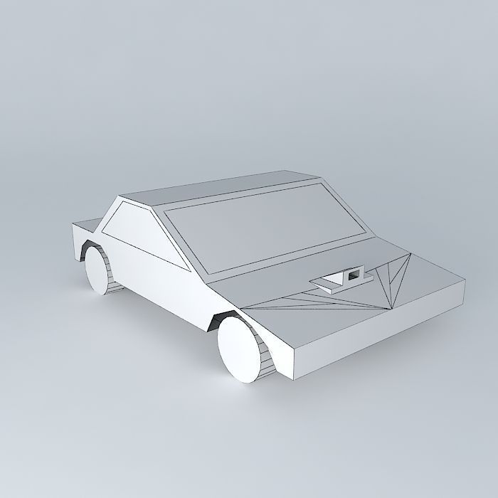 Tuned Car Free 3D model_3