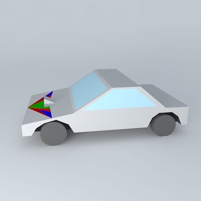 Tuned Car Free 3D model_2