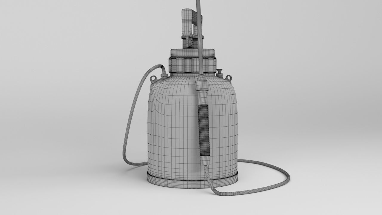 Garden Chemical Sprayer Low-poly 3D model_6