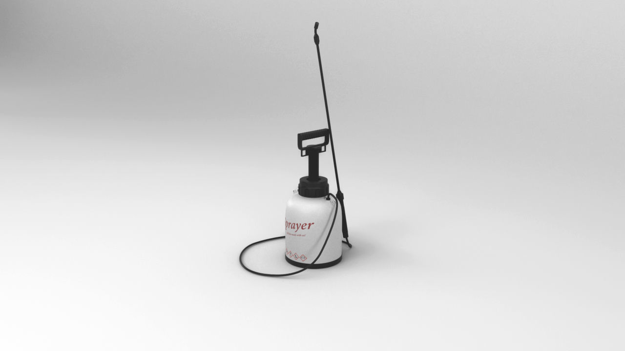 Garden Chemical Sprayer Low-poly 3D model_18