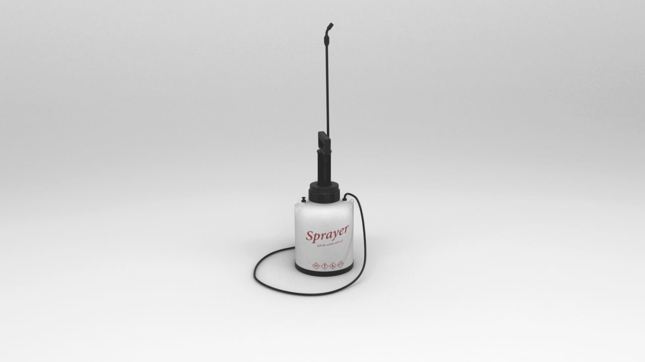 Garden Chemical Sprayer Low-poly 3D model_12