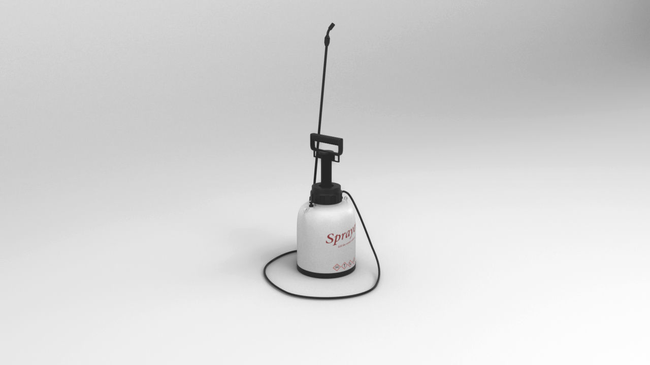 Garden Chemical Sprayer Low-poly 3D model_8