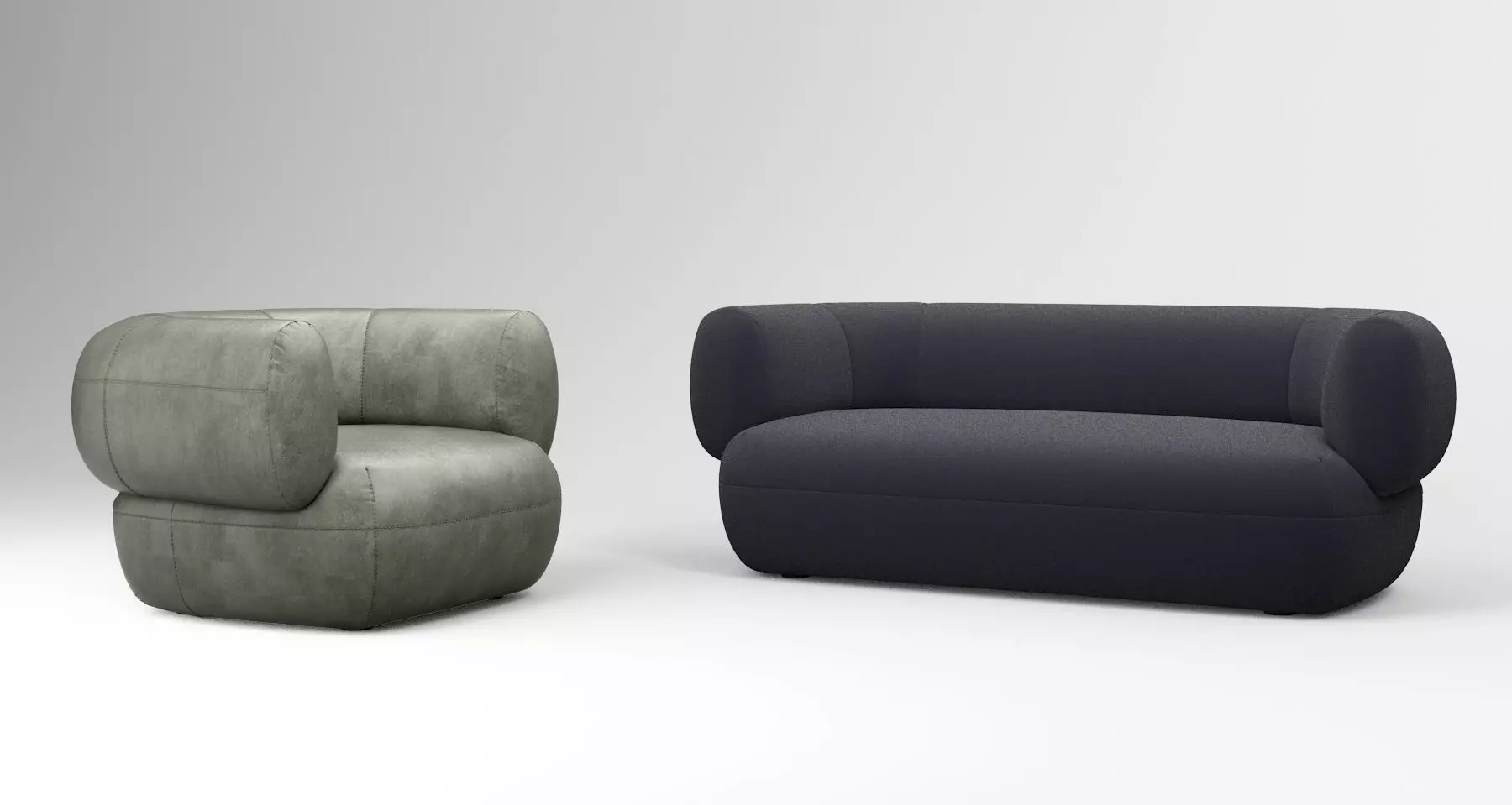 Linteloo Arp sofa and armchair collection 3D model_0