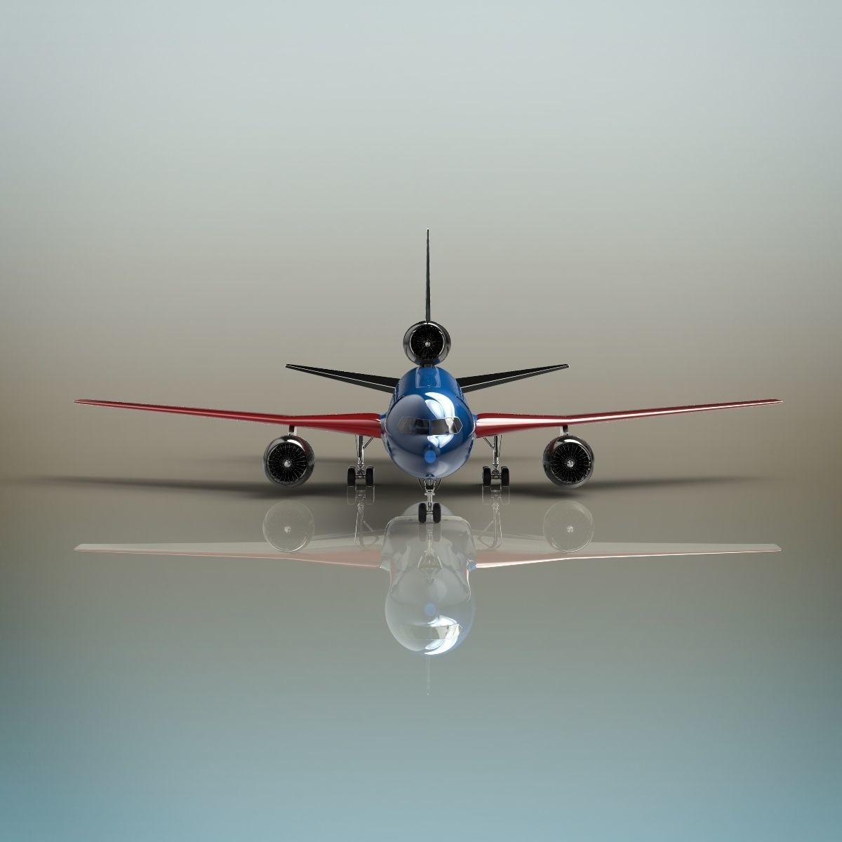 Airplane boeing jetliner - boeing jetliner 3D model_7