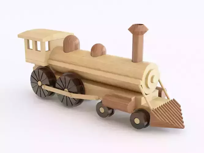 Wooden toy train 06